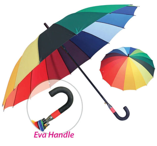 30'' Rainbow Umbrella with 12 Ribs Corporate Gifts Singapore