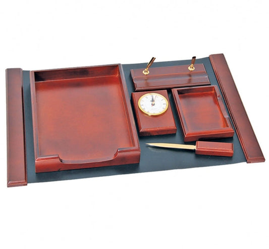 Wooden 6 in 1 Desktop Set Corporate Gifts Singapore