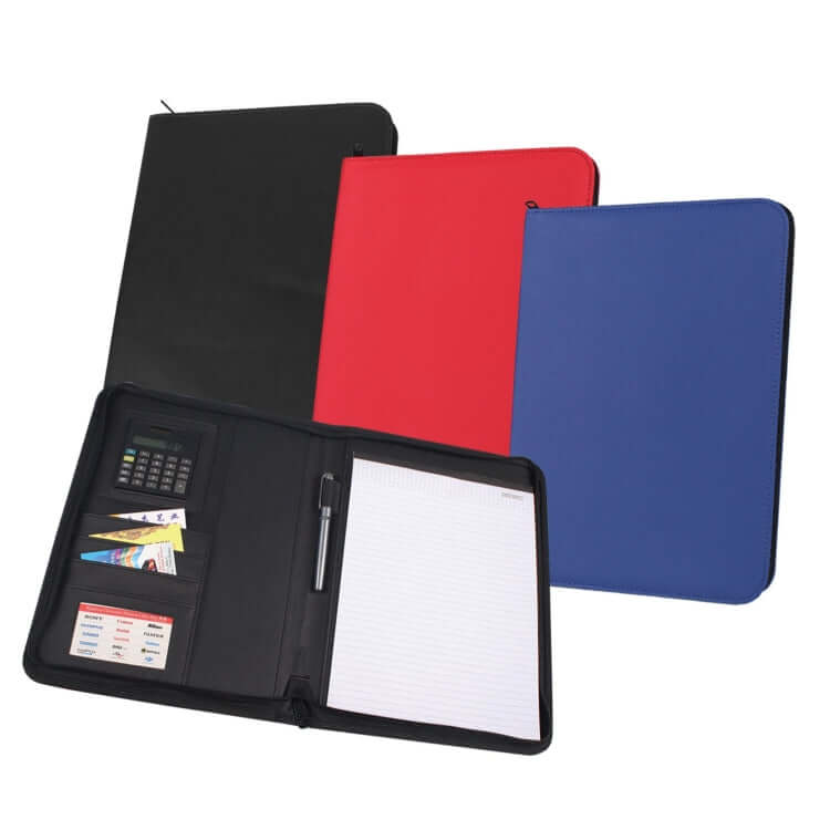 PU Seminar Folder with Calculator & Writing Pad Corporate Gifts Singapore