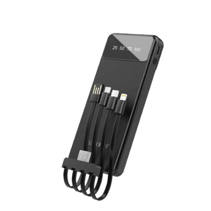 10000mAh Powerbank with 4 Detachable Built-in Cables - Giftmart.sg
