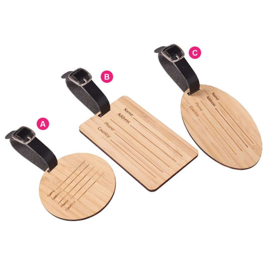 Wooden Luggage Tag Corporate Gifts Singapore