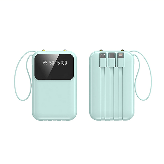 Mini Powerbank 10000mAh with 4 Built-in Cable Corporate Gifts Singapore