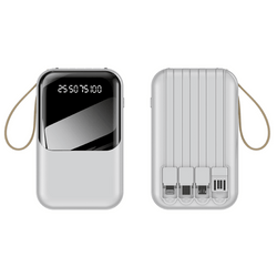 10000mAh Powerbank with 4 Detachable Cable - Giftmart.sg