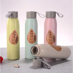 Wheat Straw Eco Glass Bottle Corporate Gifts Singapore