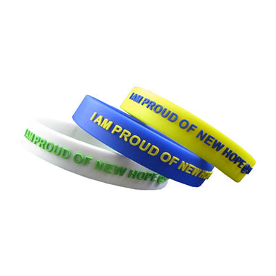 Custom Embossed Printed Silicone Wristband Corporate Gifts Singapore