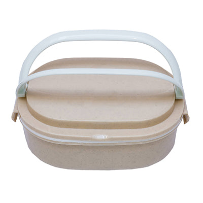 Oval Wheat Fiber Lunch Box with spoon Corporate Gifts Singapore