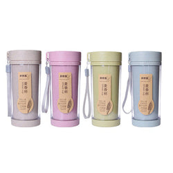 Eco Friendly Wheat Straw Water Bottle with Strap Corporate Gifts Singapore