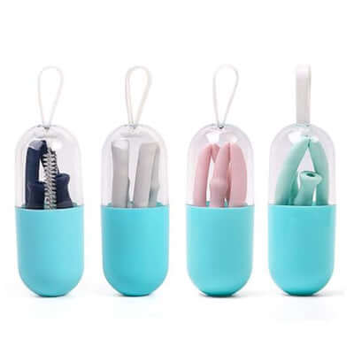 Foldable Silicone Straw Kit Corporate Gifts Singapore