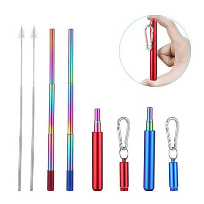 Stainless Steel Telescopic Drinking Straw Corporate Gifts Singapore