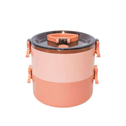 2 Tier Stainless Steel Lunchbox with Safety Lock Corporate Gifts Singapore