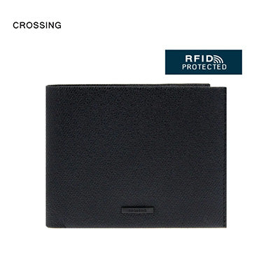 Crossing Elite Bi-fold Leather Wallet With Coin Pocket [13 Card Slots] RFID Corporate Gifts Singapore