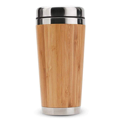 Bamboo Stainless Steel Coffee Mug with Leak-Proof Cover Corporate Gifts Singapore