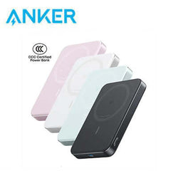 Anker MagGo Ultra-Slim 10000mAh Qi2 Certified 15W Power Bank A1664 in four colors.
