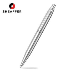 Sheaffer® Brushed Chrome Ballpoint Pen With Chrome Trim Corporate Gifts Singapore