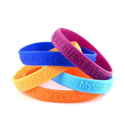 Custom Embossed Silicone Wristband Corporate Gifts Singapore