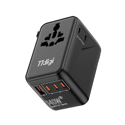77digi 140W GaN PD 3.1 1 USB 3 Type C Travel Adapter WWA140