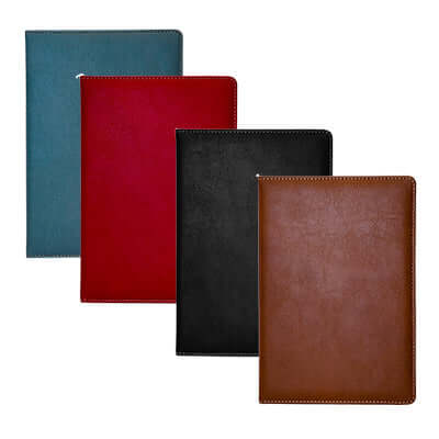 A5 Saddle Stitched PU Notebook Corporate Gifts Singapore