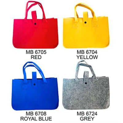 Felt Bag with Button Closure Corporate Gifts Singapore