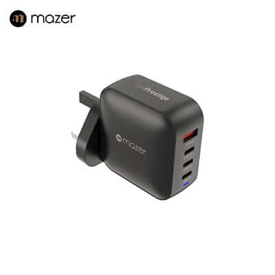 Mazer GaNPrestige 100W Gan Wall Charger with Travel Pins (4 Ports) Corporate Gifts Singapore