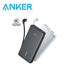 Anker Zolo Powerbank 22.5W Fast Charging with Built-in Cable 10000mAh portable charger for on-the-go use.