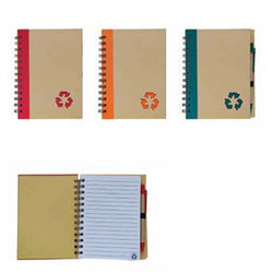 Eco-Friendly Recycled logo Cover Notepad with Pen Corporate Gifts Singapore