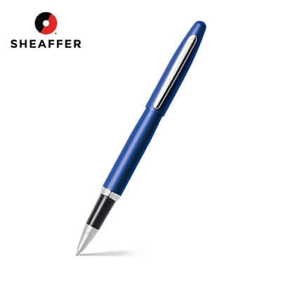Sheaffer® VFM Neon Blue with Chrome trims Rollerball Pen