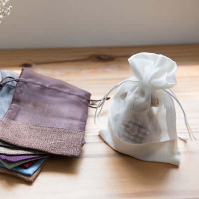 Eco Friendly Jute Accessories Pouch with Netting Corporate Gifts Singapore