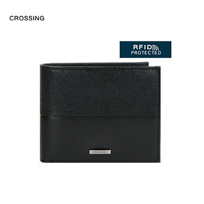 Crossing Infinite Bi-Fold Leather Wallet [18 Card Slots] RFID Corporate Gifts Singapore