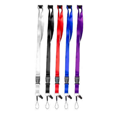 20mm Nylon Lanyard with safety breakaway, buckle and Handphone Clip Corporate Gifts Singapore