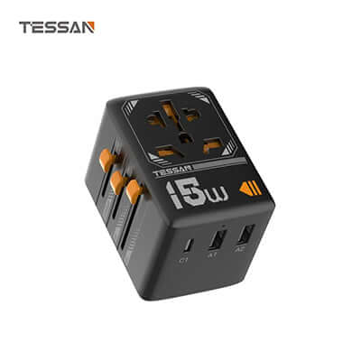 TESSAN 15W Travel Adapter with 1 USB C and 2 USB Ports Corporate Gifts Singapore