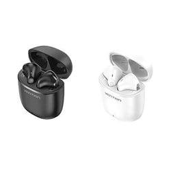 Vention True Wireless Bluetooth Earbuds Elf E02 in black and white charging case for seamless audio experience.