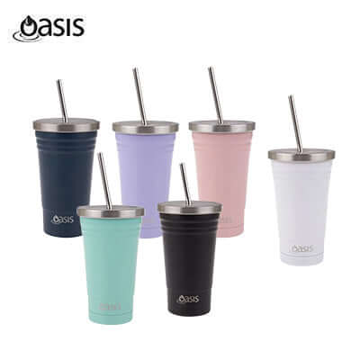 Oasis Stainless Steel Insulated Smoothie Tumbler with Straw 500ML Corporate Gifts Singapore