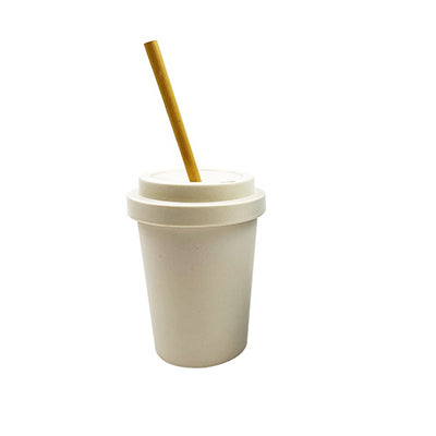 Eco-friendly Bamboo Fiber Mug with Bamboo Straw Corporate Gifts Singapore