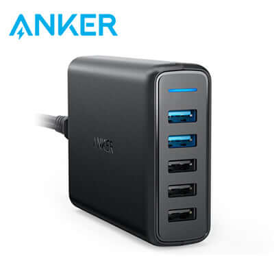 Anker PowerPort Speed 5 Ports 63W With Dual Quick Charge 3.0 Charging Station Corporate Gifts Singapore