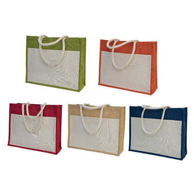 Eco-Friendly A3 Jute Bag with Pocket Corporate Gifts Singapore