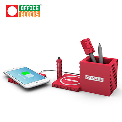 Office Blocks Wireless Charger 4 in 1 Corporate Gifts Singapore