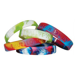Custom Mixing Colour Silicone Wristband Corporate Gifts Singapore