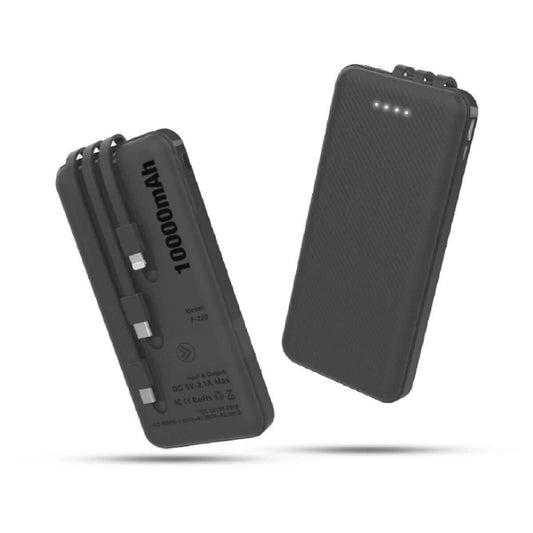10000mAh Powerbank with 3 Built-in Cables - Giftmart.sg