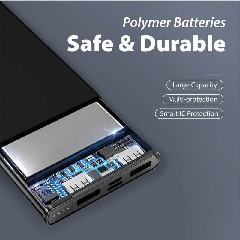 10000mAh Ultra Slim Econpower Power Bank - Giftmart.sg