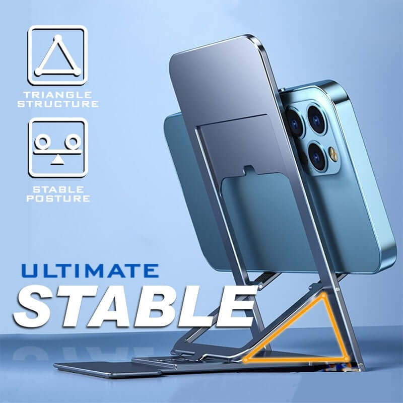 Ultra-Slim stand underside and cradle pad placement shown in a close-up graphic