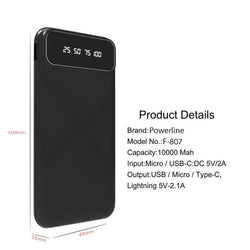 Powerbank 10000mAh with Detachable Cable Corporate Gifts Singapore