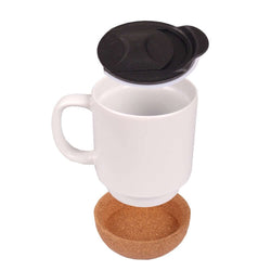 330ml Cork Base Ceramic Mug Corporate Gifts Singapore