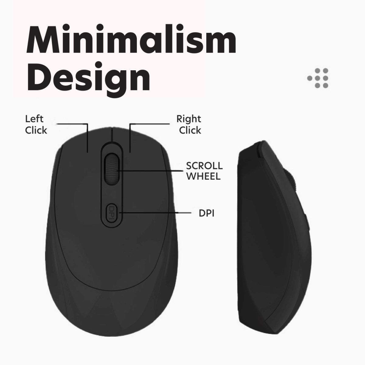 Dual Mode Wireless Mouse with Rechargeable Battery Corporate Gifts Singapore