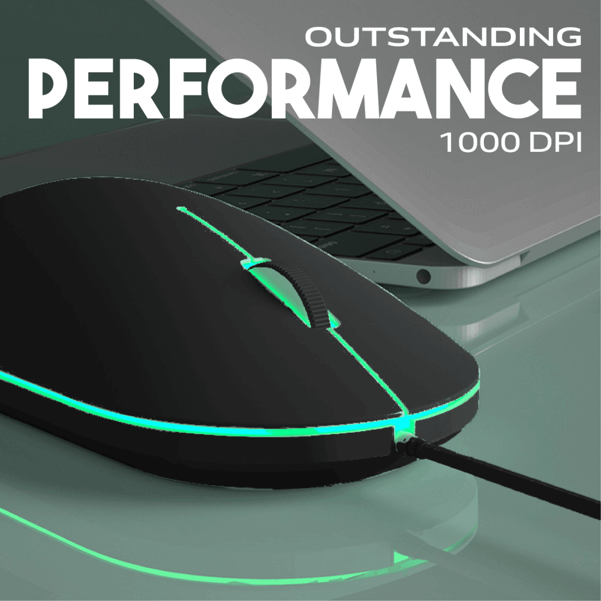 1000 DPI High Performance USB Mouse with Ergonomic Design - Giftmart.sg