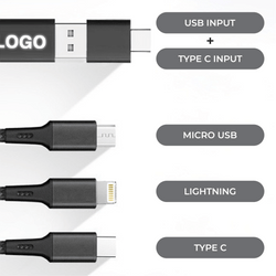 3 in 2 Cable GLow with LED Light Up Logo Corporate Gifts Singapore
