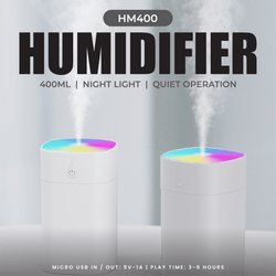 400ml Humidifier with Colourful Ambience Light Corporate Gifts Singapore