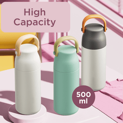Fancy 500ml Vacum Flask With Cup & Handle Corporate Gifts Singapore