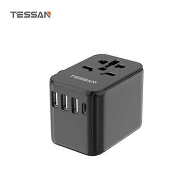 TESSAN 17W Travel Charger with 3 USB and 1 Type C Corporate Gifts Singapore