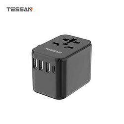 TESSAN 17W Travel Charger with 3 USB and 1 Type C Corporate Gifts Singapore