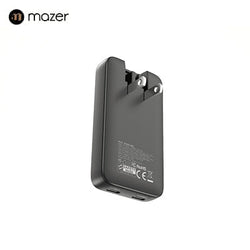 Mazer GaNPrestige Slim 2C 65W GaN Wall Charger With Travel Pins (2 Ports)